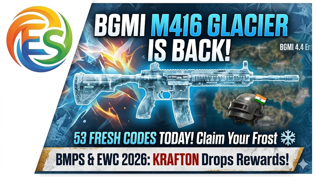 KRAFTON India Fires Up BMPS & EWC 2026 Hype with Fresh M416 Glacier Reward Drop