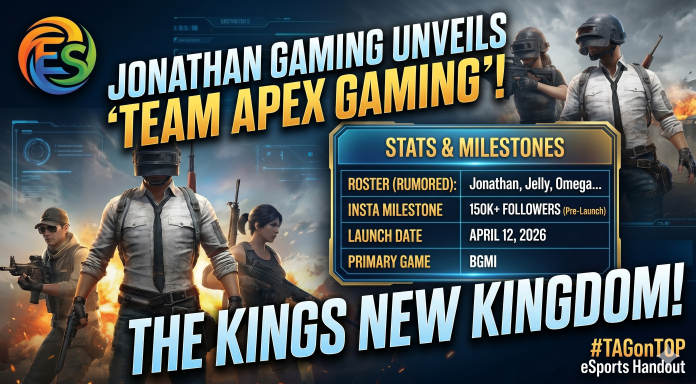 The King's New Kingdom: Jonathan Gaming Unveils 'Team Apex Gaming' (TAG) for 2026 Season